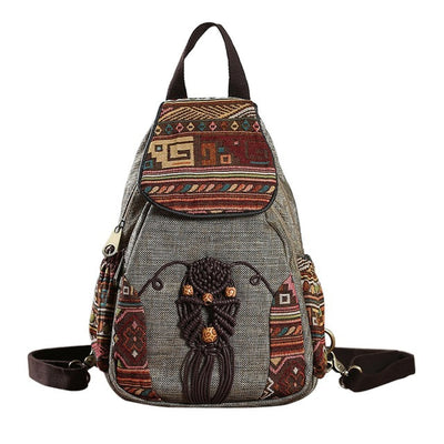 Embroidered Ethnic Backpack