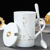 Zodiac Star Sign Lidded Mug and Spoon Set