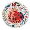 8 inch Colorful Nordic Handpainted Cat Ceramic Dinner Plate