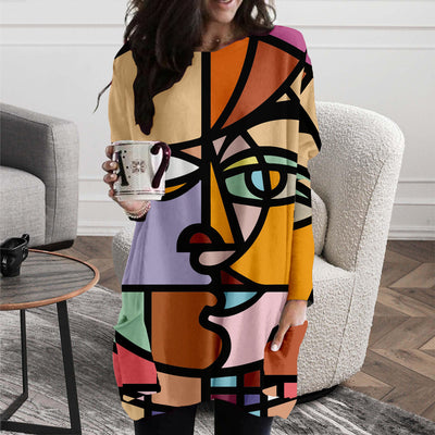 Abstract Cubist Dress