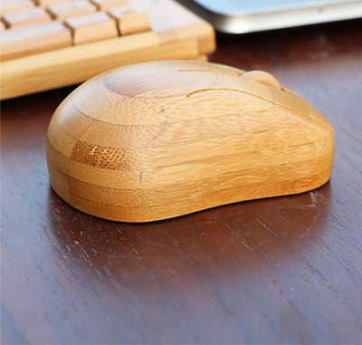 Wireless Optical Bamboo Mouse