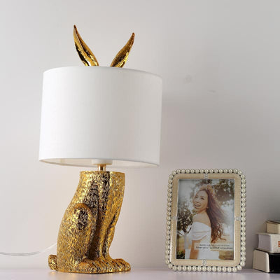Golden Rabbit Lamp