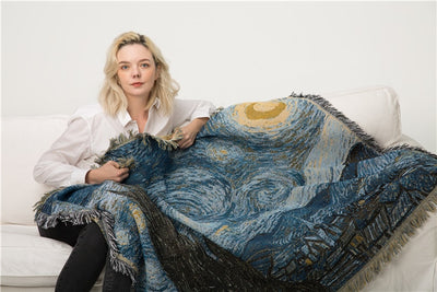 Van Gogh Starry Night Decorative Blanket