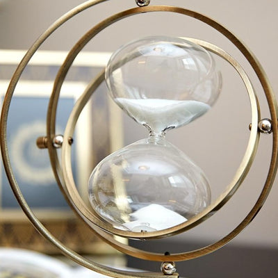 Modern Spinning Hourglass Desk Ornament