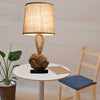 Rope and Linen Rustic Table Lamp