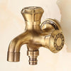 Antique Carved Brass Water Tap
