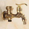 Antique Carved Brass Water Tap