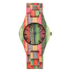 Candy Colors All-Wood Wrist Watch