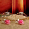 Hollow Crystal Flower and Candle Holder