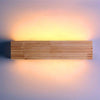 Modern Long Wooden Wall Sconce Light