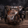 Genuine Leather Men's Large Capacity Waist Bag