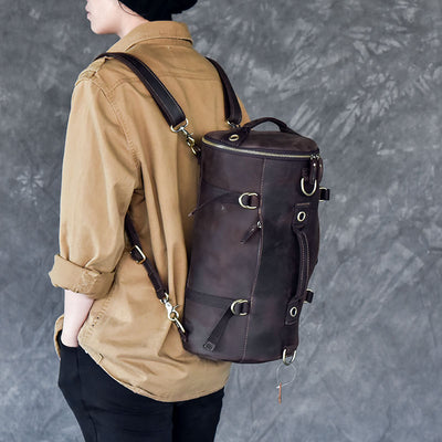 Genuine Leather Men's Travel Bag