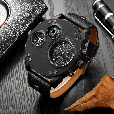 Men's Dual Time Zone Wristwatch