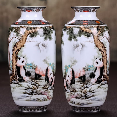 Perseverance Authentic Chinese Art Ceramic Vase