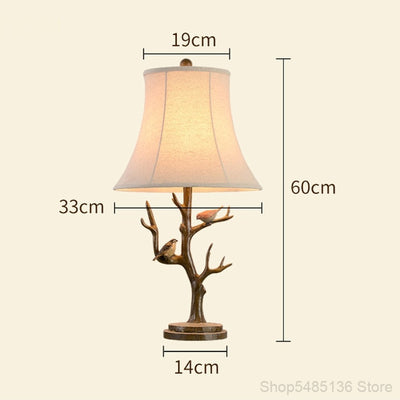Birds at Home Classical Table Lamp
