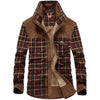 Tartan Plaid Fleece Lined Winter Jacket