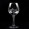Shark in a Glass Crystal Wine Glass