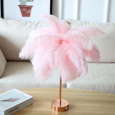 Tropi-Vogue Remote Controlled Feather Lamp