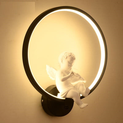 Abstract Baby Angel Lamp