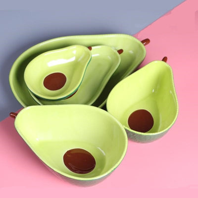Artsy Ceramic Avocado Bowls