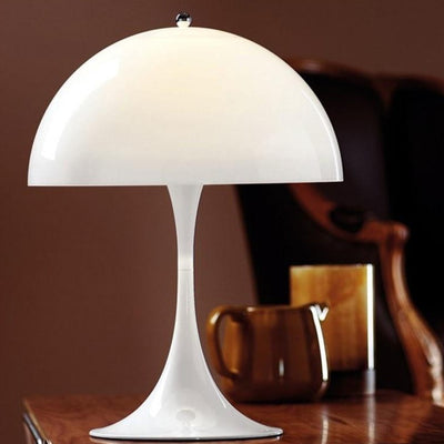 White Mushroom Minimalist Table Lamp