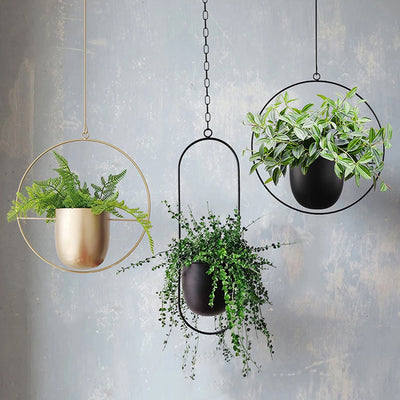 Hanging Garden Metal Flower Pot