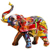 Graffiti Elephant Figurine