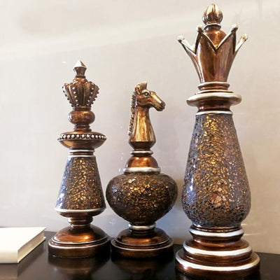 Victorian Ornamental Chess Decor Pieces