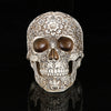 Day of the Dead Carved Skull Sculpture
