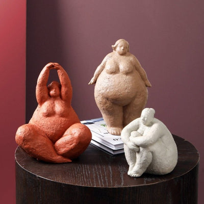 Nude Big Beautiful Woman Figurine