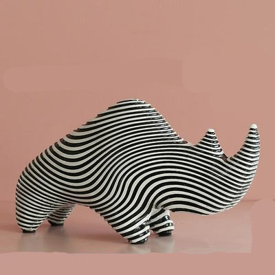 Creative Stripes Animal Figurines