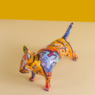 Colorful Graffiti Bull Terrier