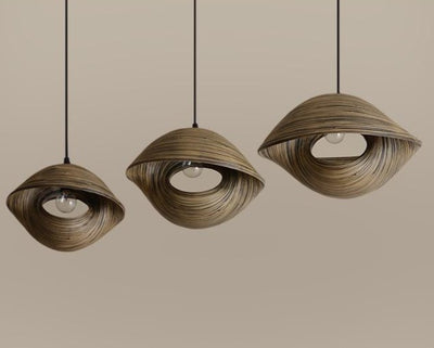 Bamboo Seashell Pendant Lamp