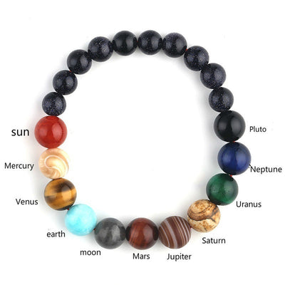 Solar System Natural Stone Bracelet