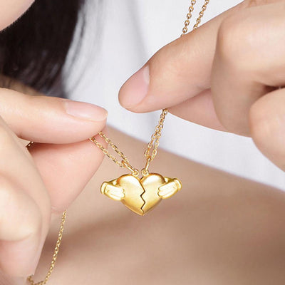 Magnetic Couple's Heart Necklace