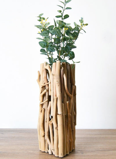 Handmade Wooden Decorative Vases