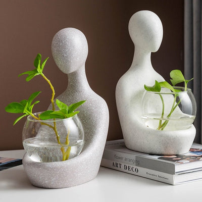 Abstract Sculpture Hydroponic Vase