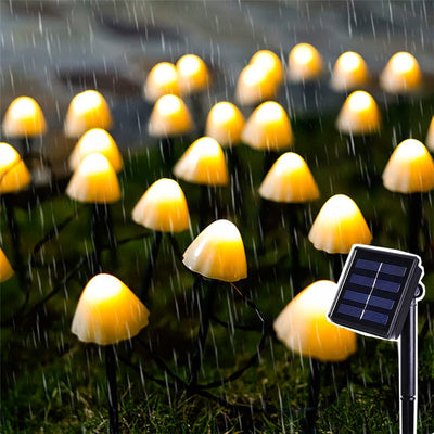 30 Solar Powered LED Mushroom Lights