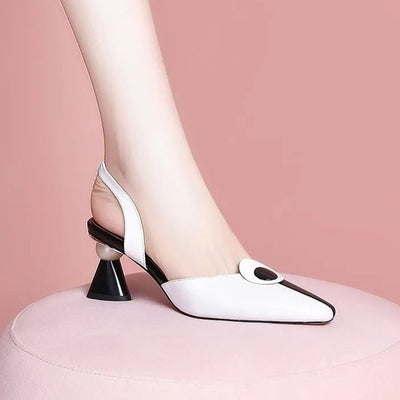 Minimalist Women's Pointed Heel Sandals
