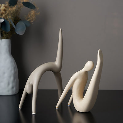 Abstract Flexibility Decorative Ceramic Figurine
