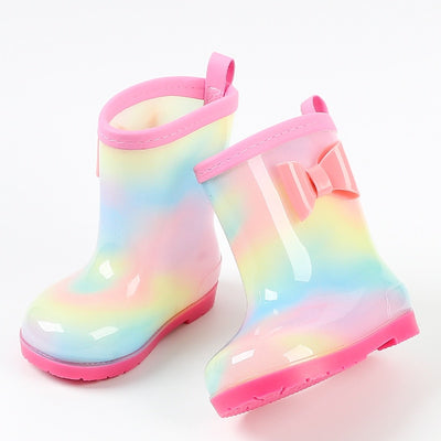Cute Rainbow Rubber Children's Boots
