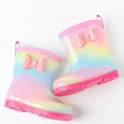 Cute Rainbow Rubber Children's Boots