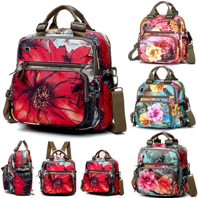 Floral Printed Backpack