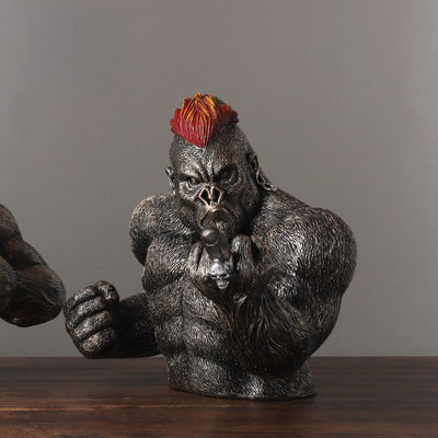 Angry Gorilla Sculpture