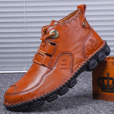 Men's Genuine Leather Ankle Boots